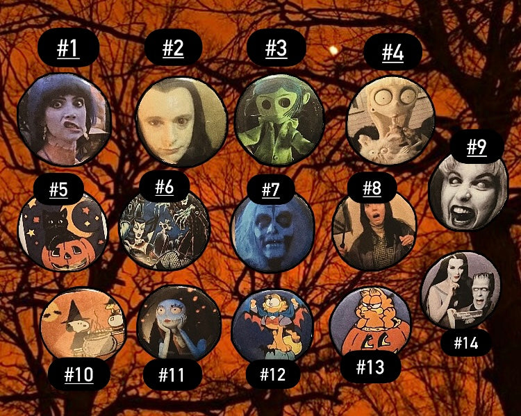 Halloween buttons
