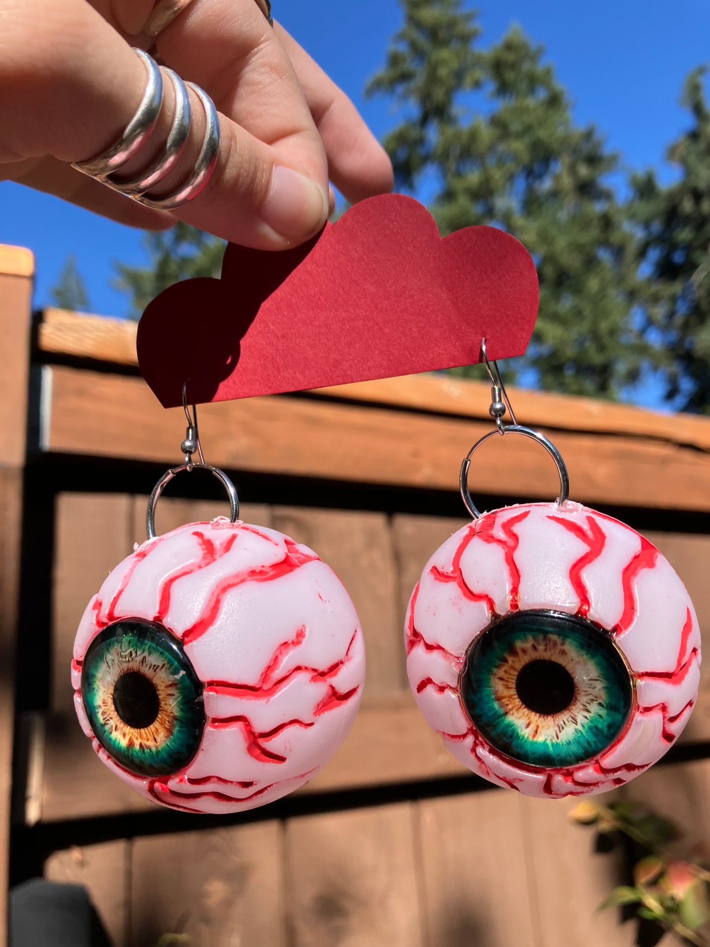 Big eyeball earrings