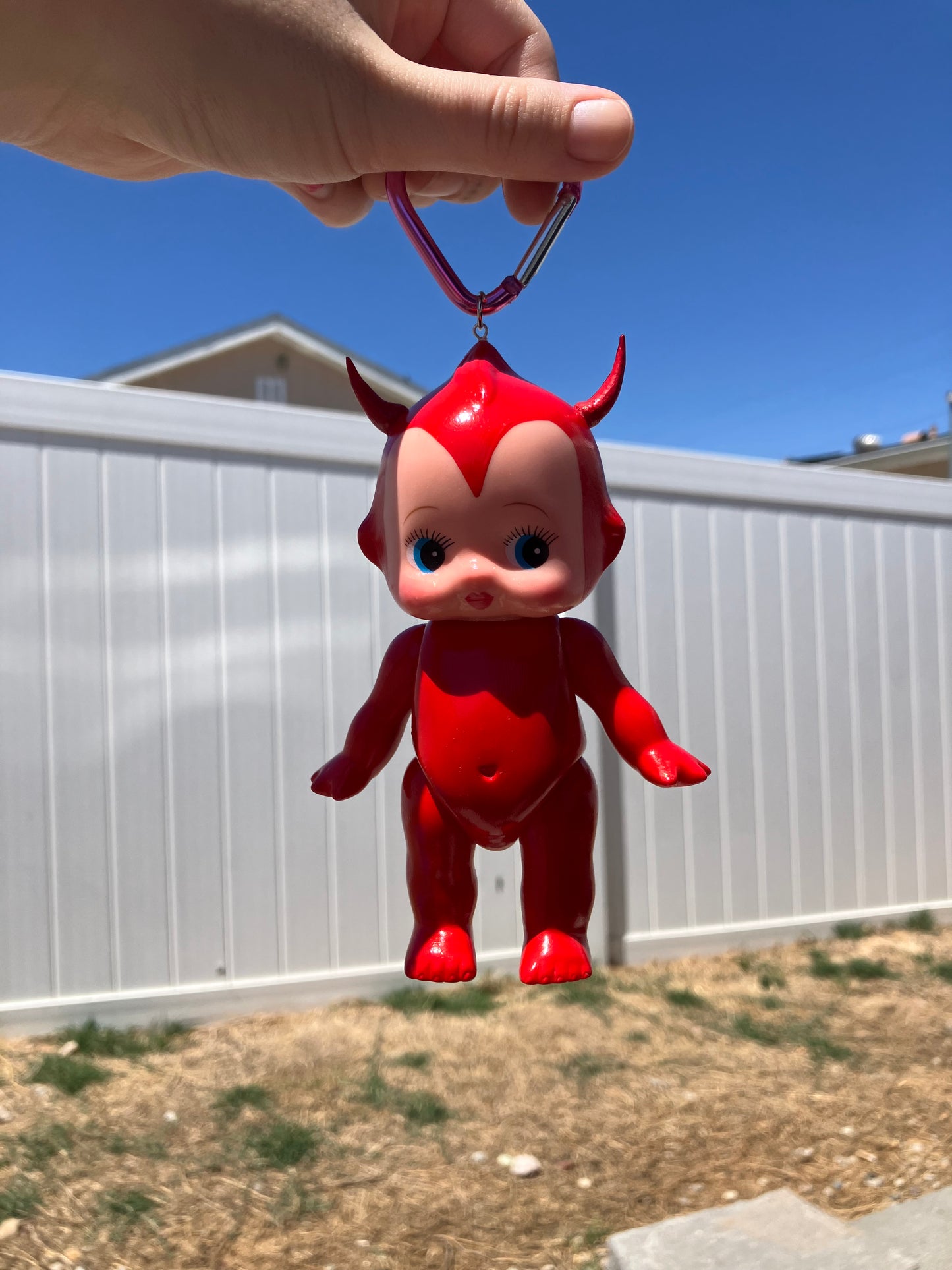 Devil kewpie keychain