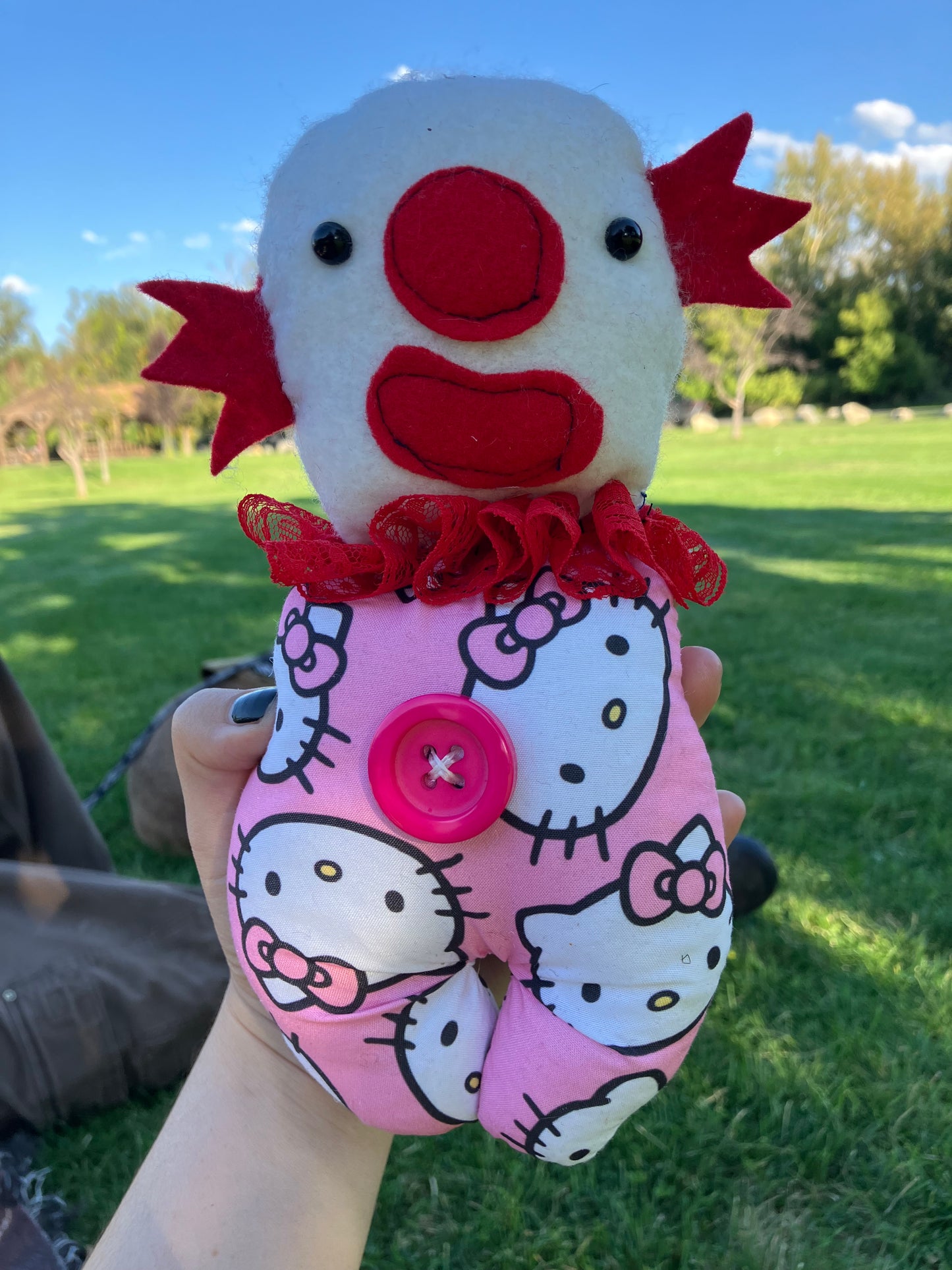 Hello kitty clown doll