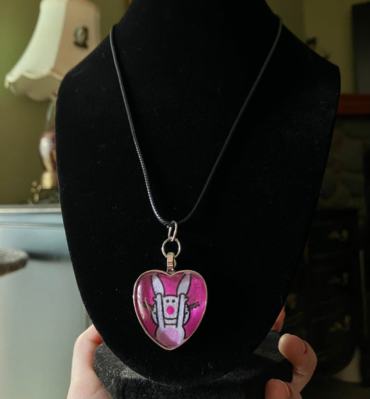 Happy bunny necklace