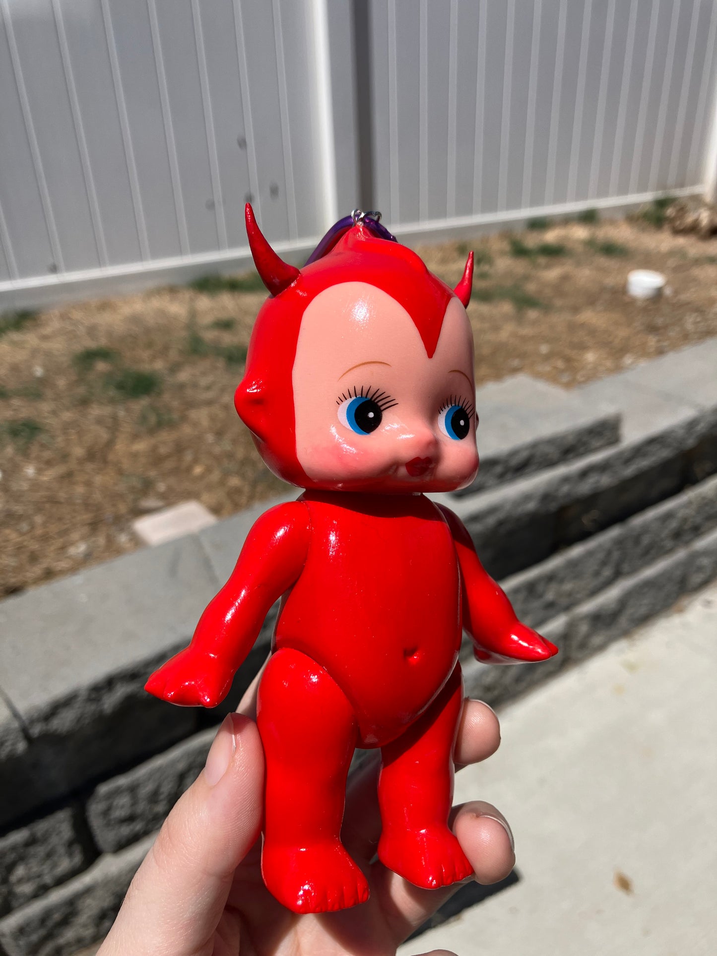 Devil kewpie keychain