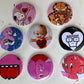 Valentine pins 2.25”