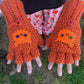 Crotchet kitty gloves