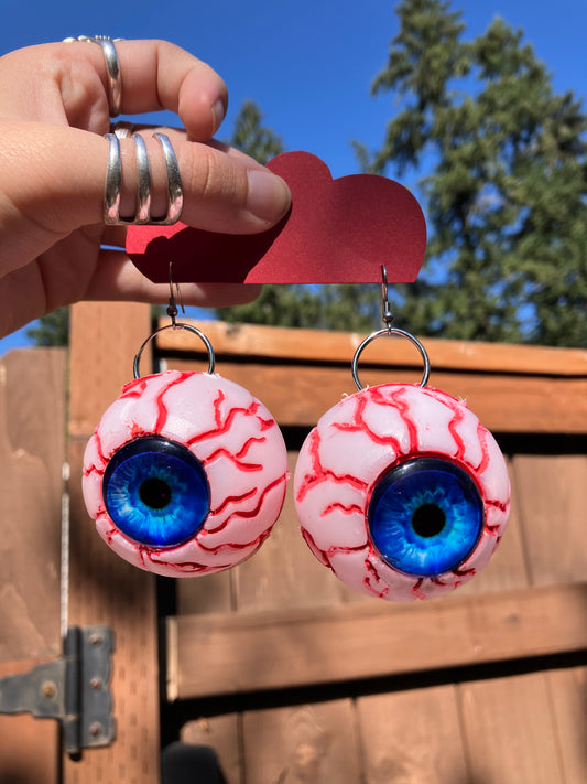 Big eyeball earrings