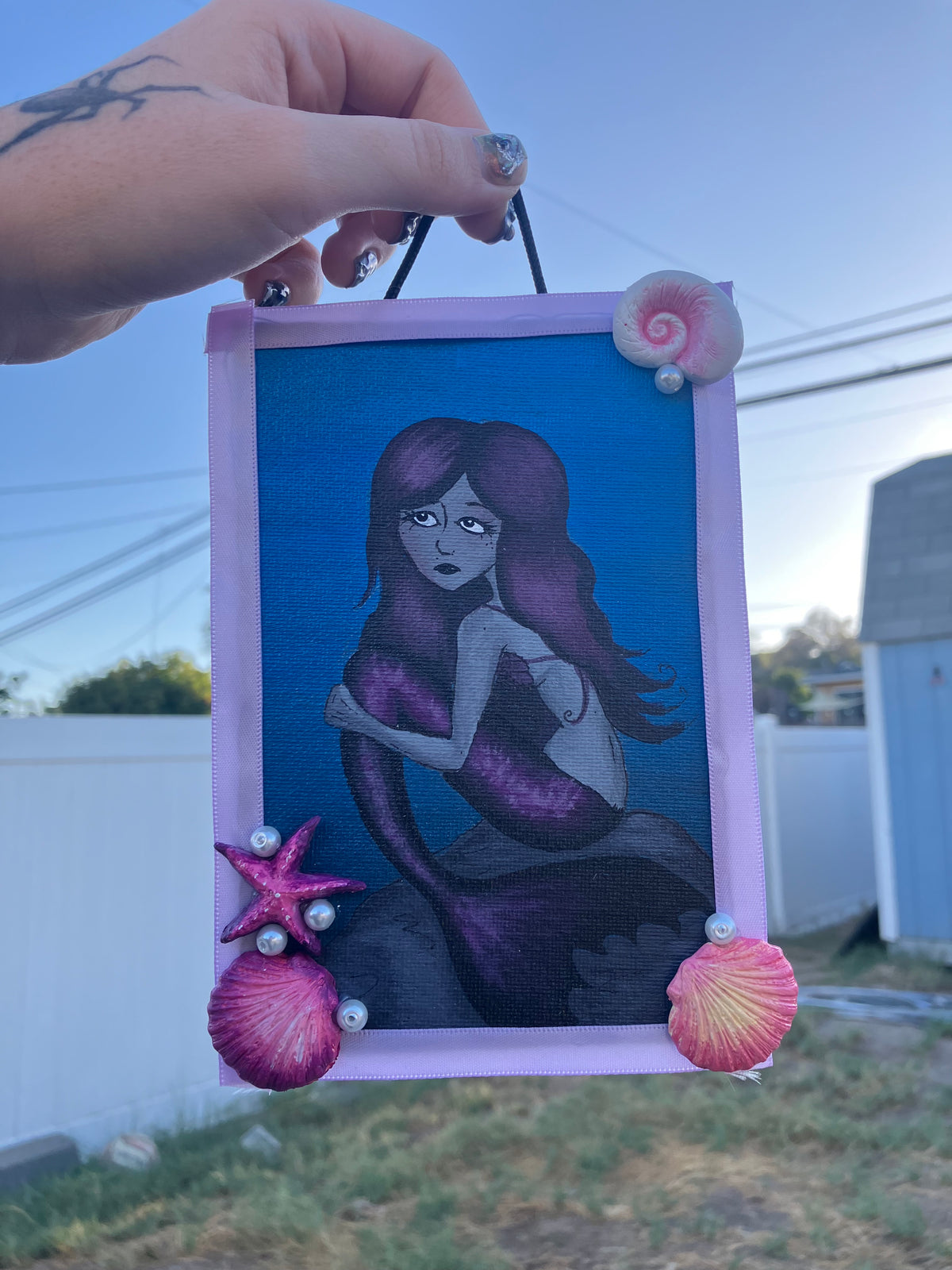 Purple💜mermaid painting