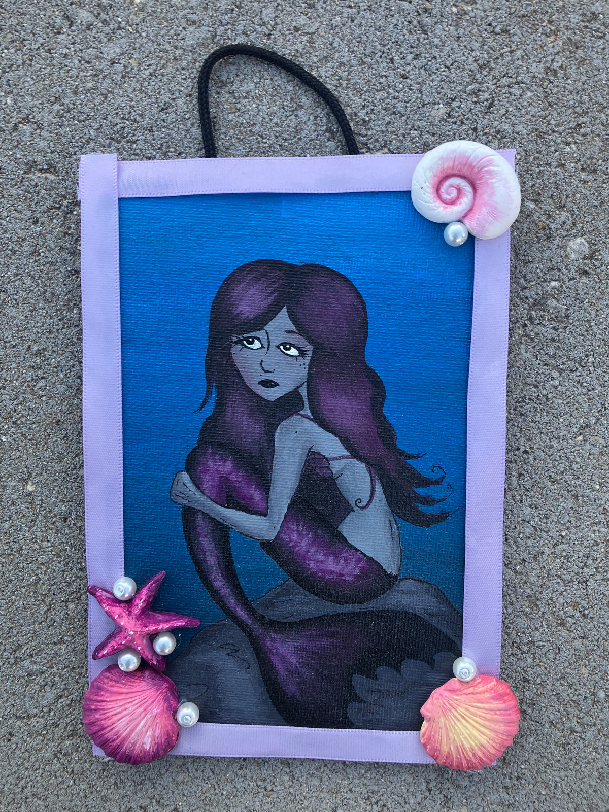 Purple💜mermaid painting