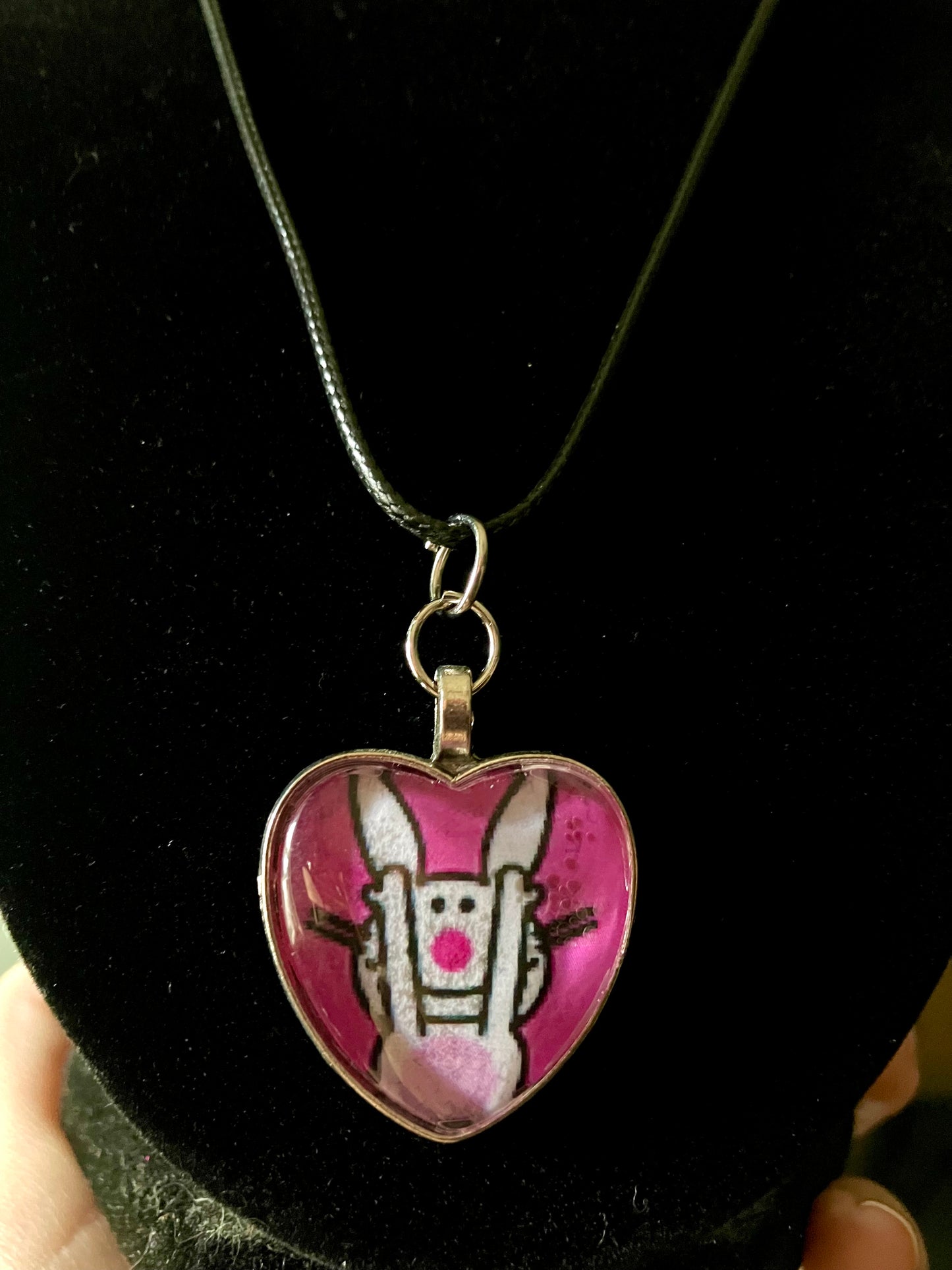 Happy bunny necklace