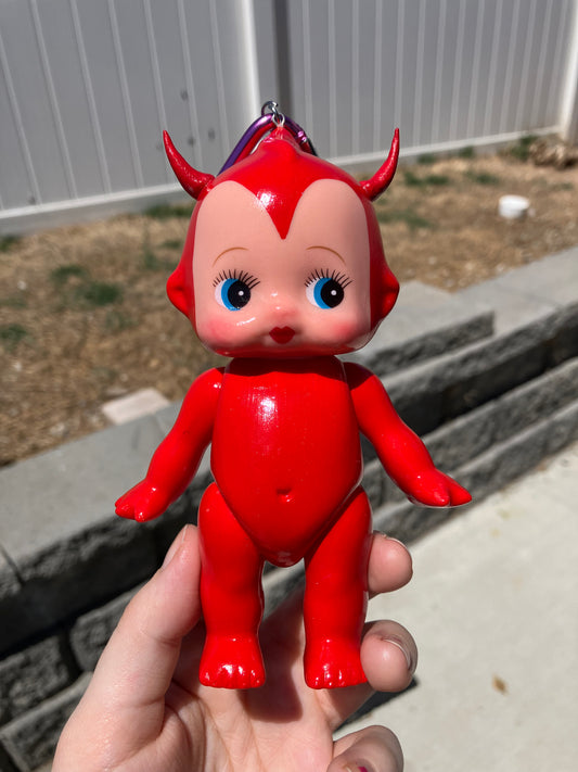 Devil kewpie keychain