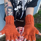 Crotchet kitty gloves