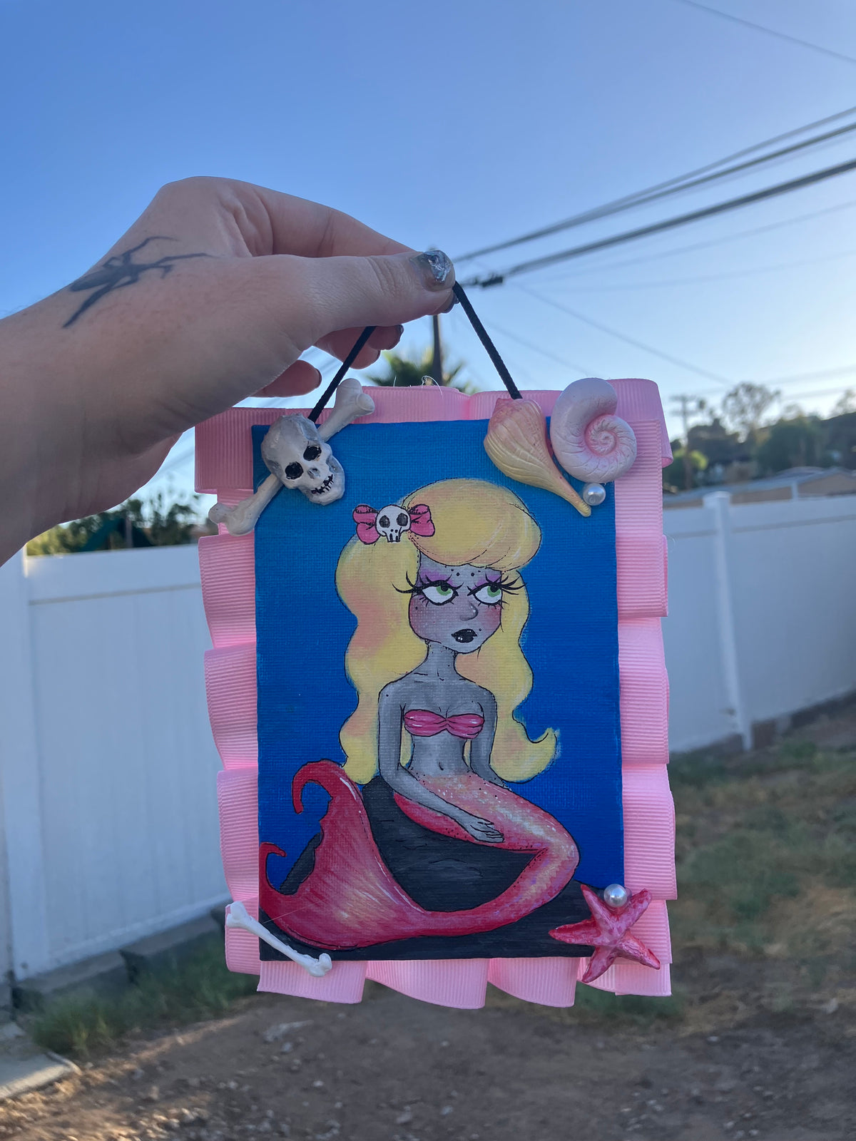 Pink🩷mermaid painting