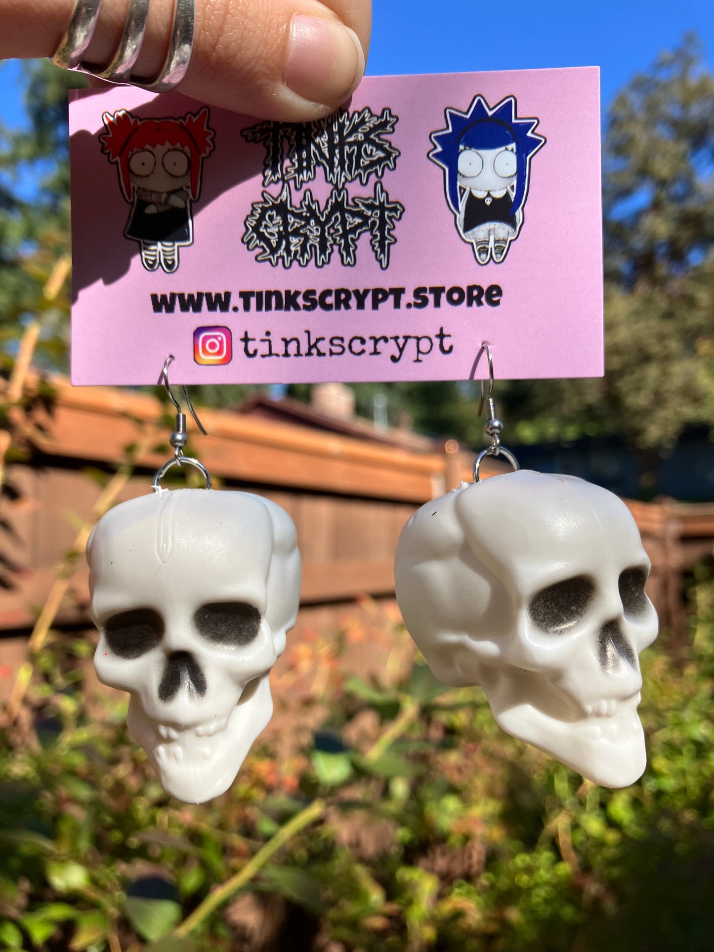 Skull earrings
