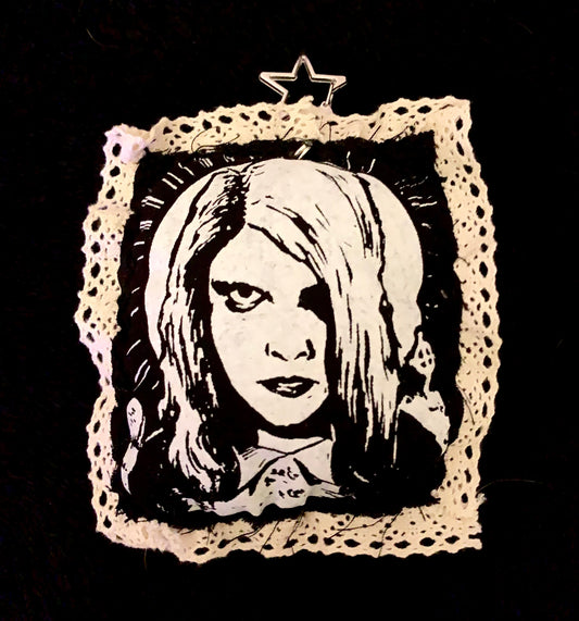 Plush patch keychain