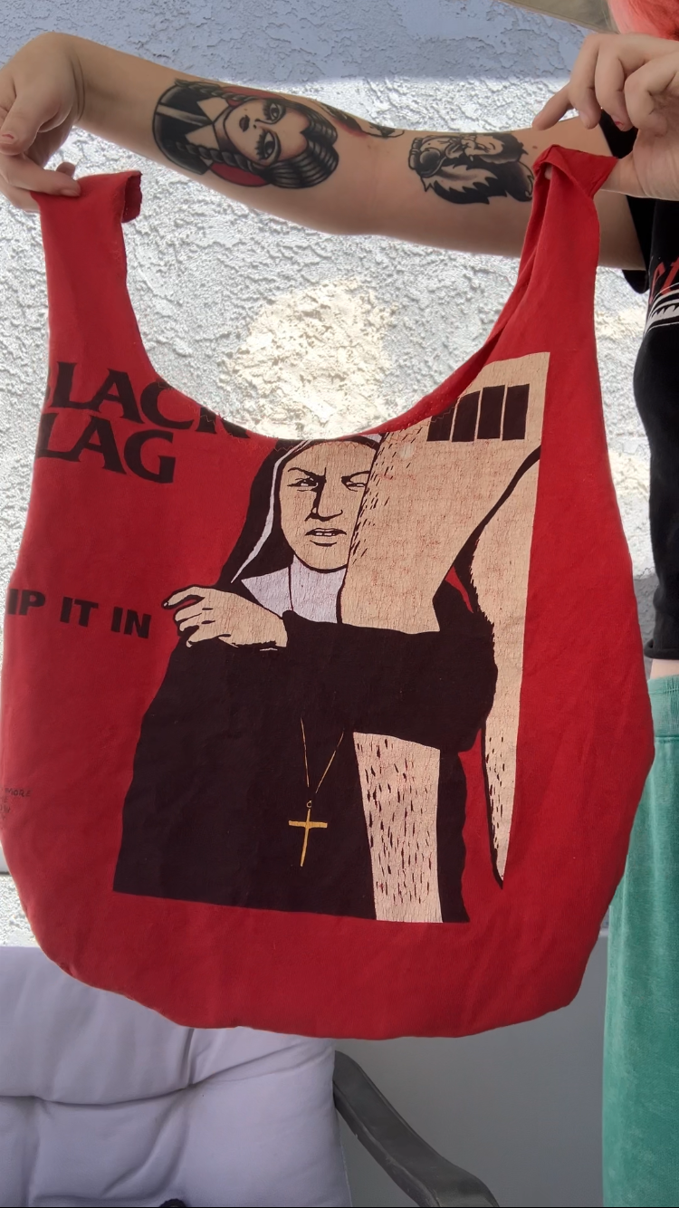 Black flag tote