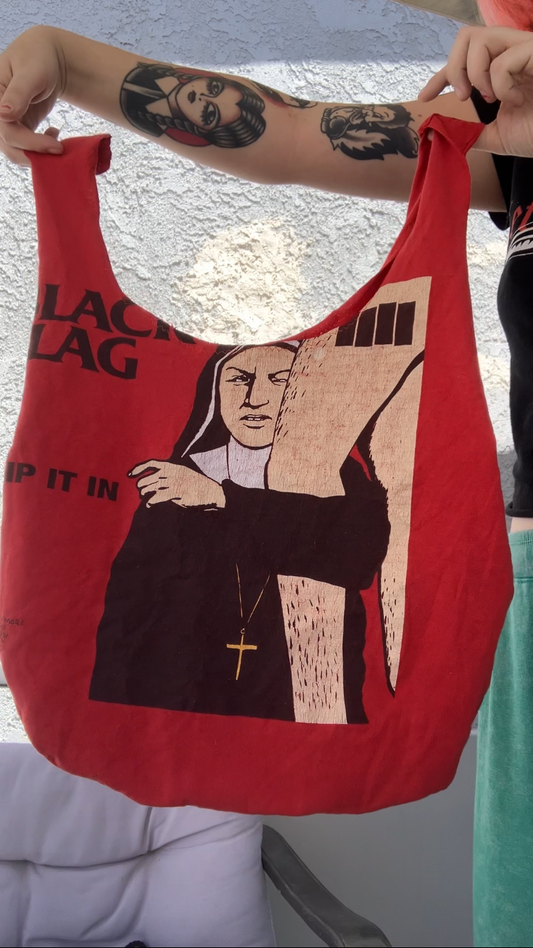 Black flag tote