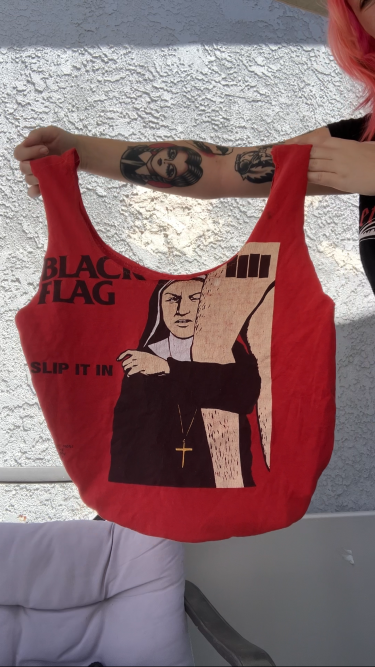 Black flag tote
