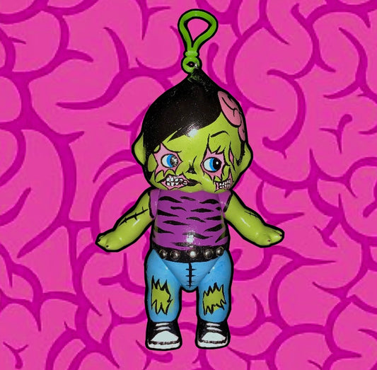 Y2K zombie kewpie keychain