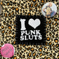 I <3 punk sluts bag