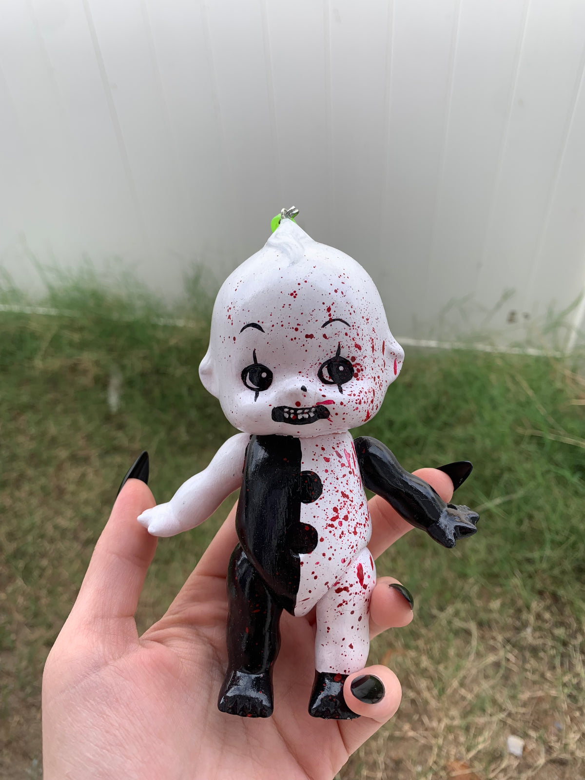 Art the clown kewpie keychain