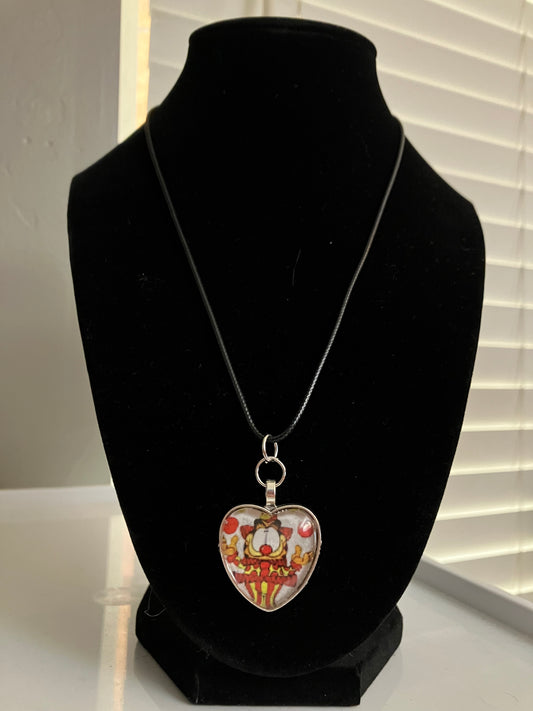 Clown Garfield necklace
