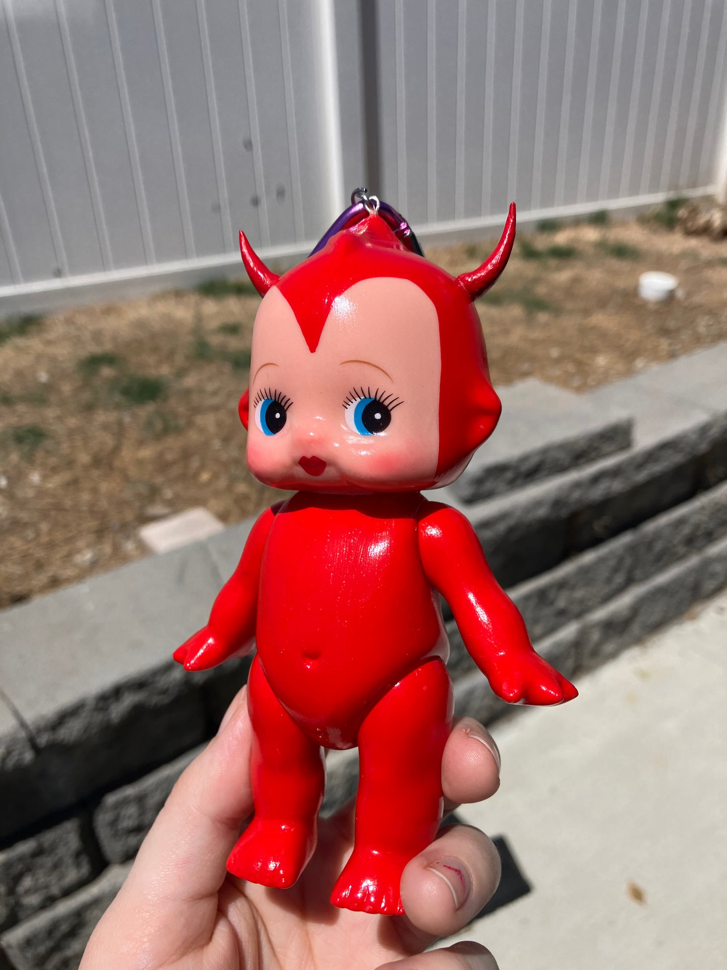 Devil kewpie keychain
