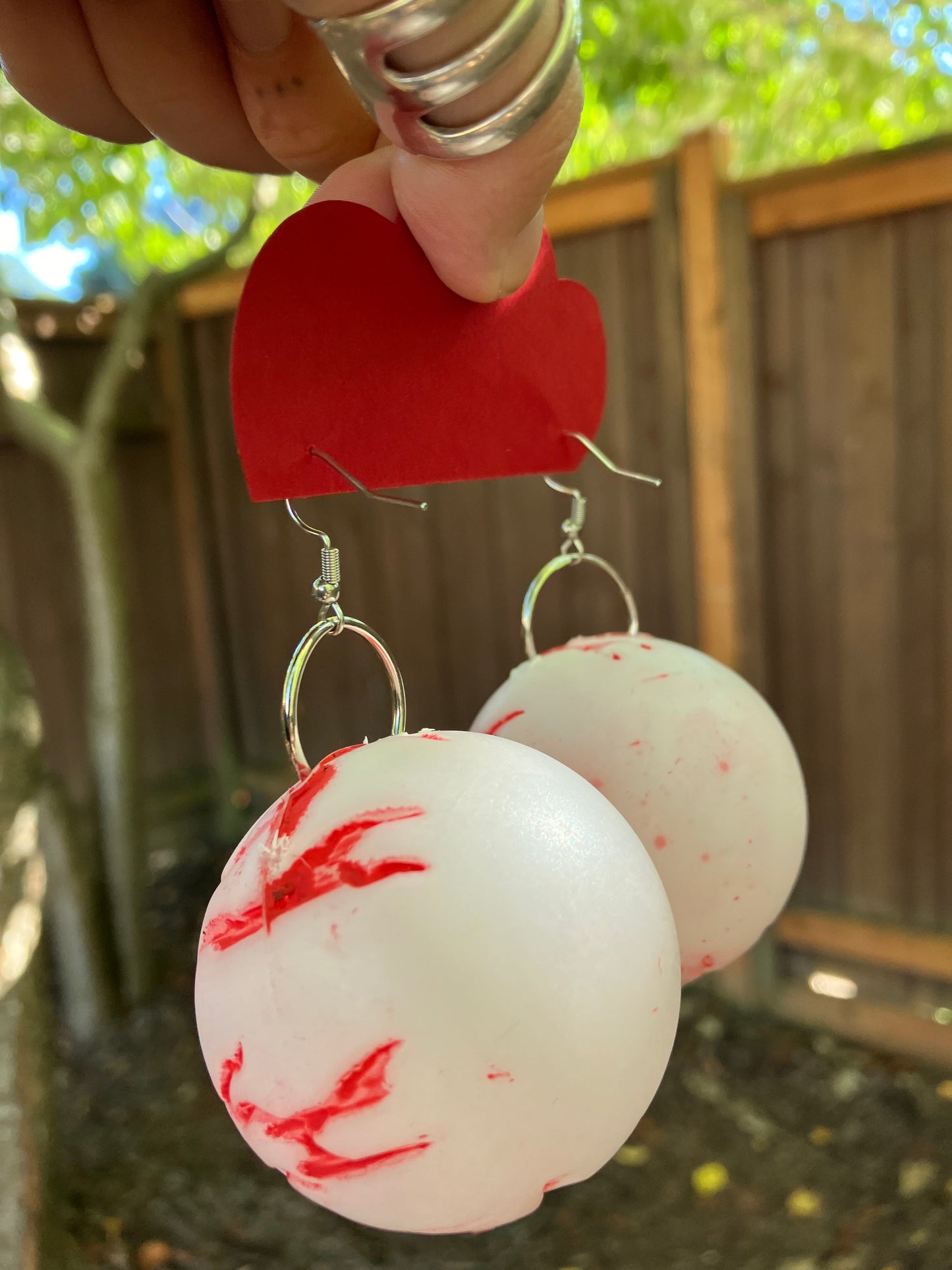 Big eyeball earrings