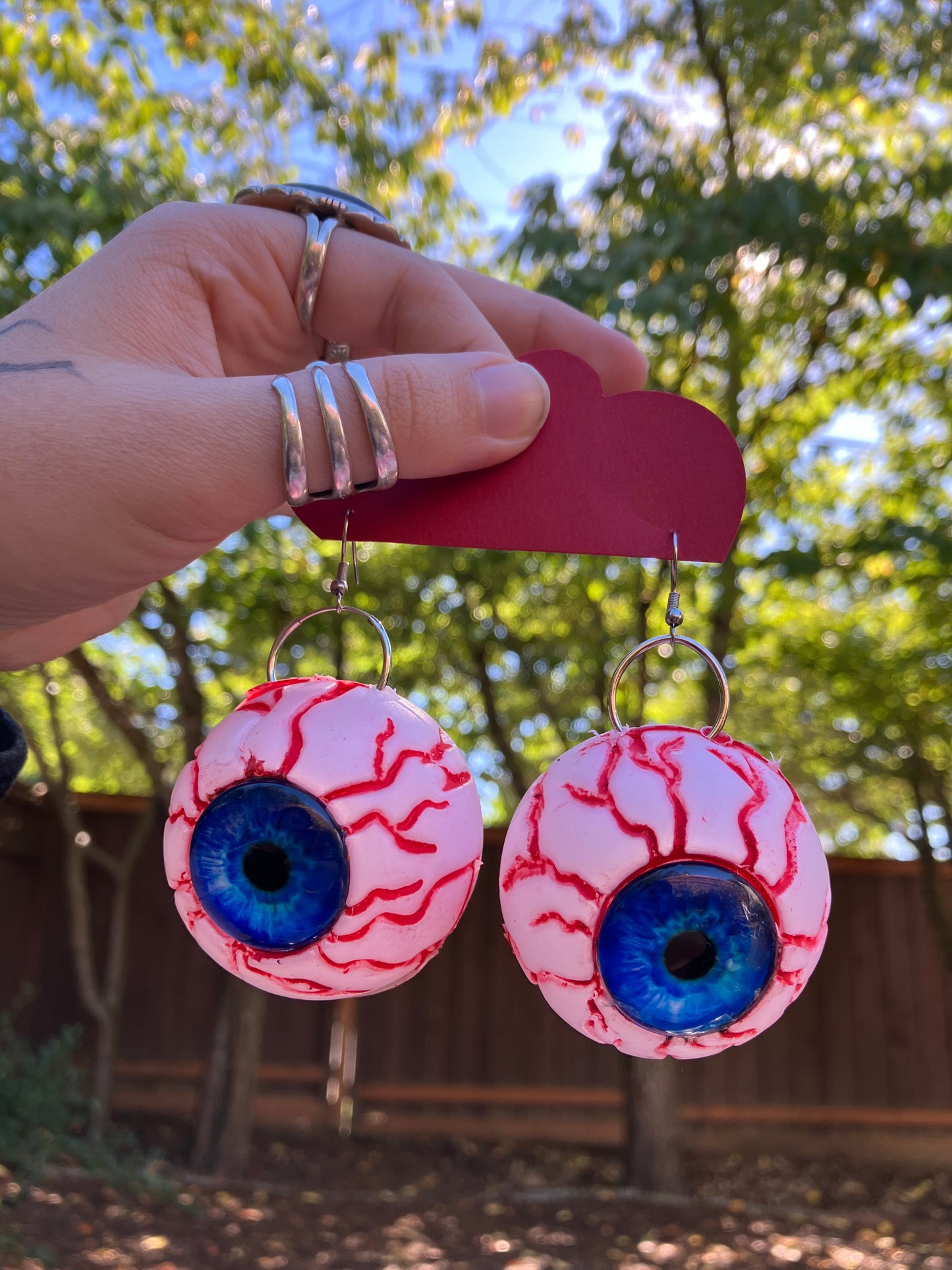 Big eyeball earrings