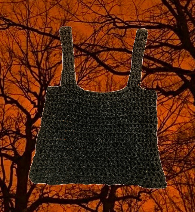 Fishnet crotchet tank