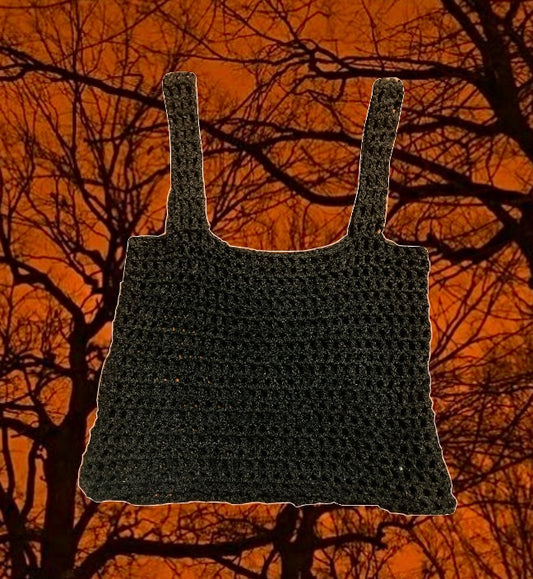 Fishnet crotchet tank