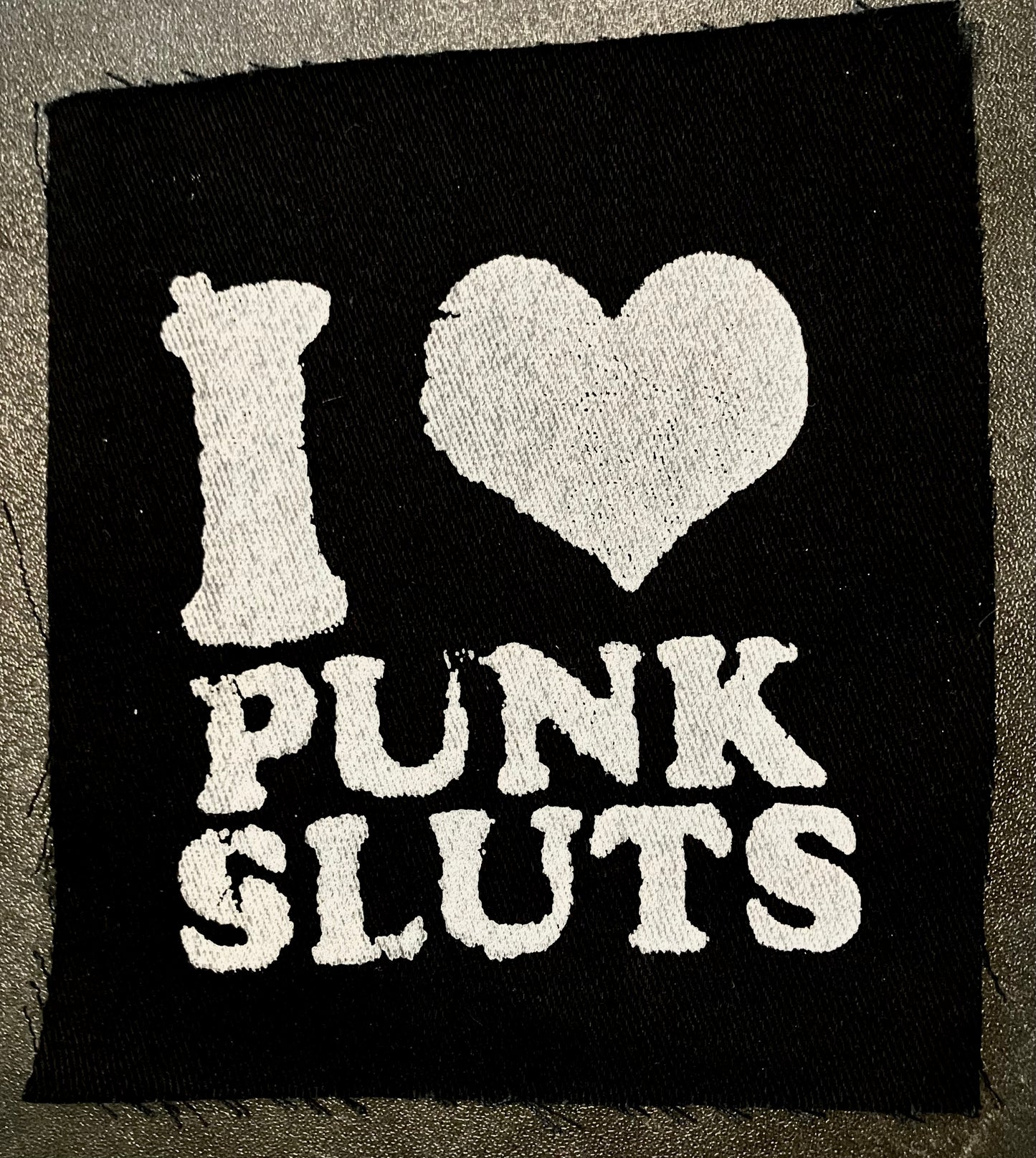 I <3 punk sluts patch